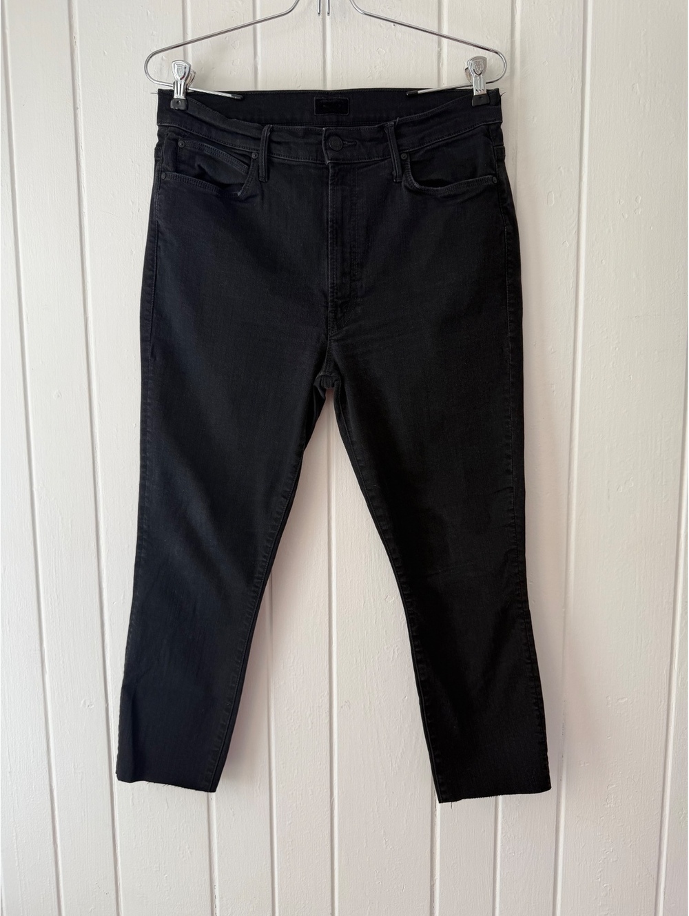 Mother Black High-Rise Skinny Jeans Size 31